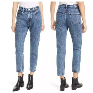 Moussy Vintage Acid Wash Boy Skinny Jeans Size 27 High Rise Ankle Cropped